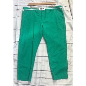 Merona Classic Ankle Pants Stretch Green Women’s 18